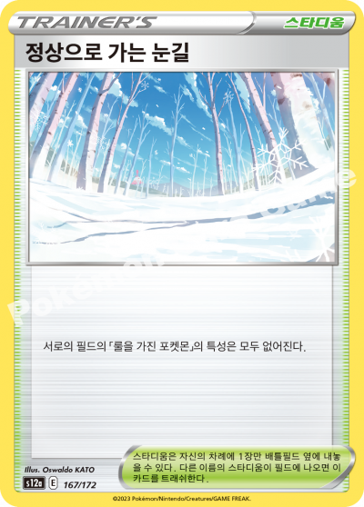 정상으로 가는 눈길