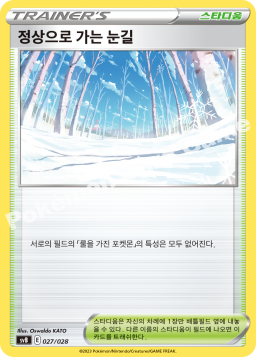 정상으로 가는 눈길